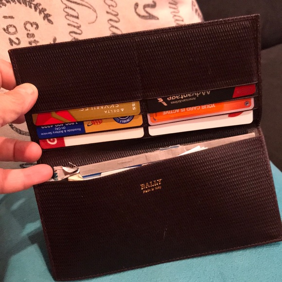 Bally Other - Bally Leather Wallet brown Color size 8x4x1